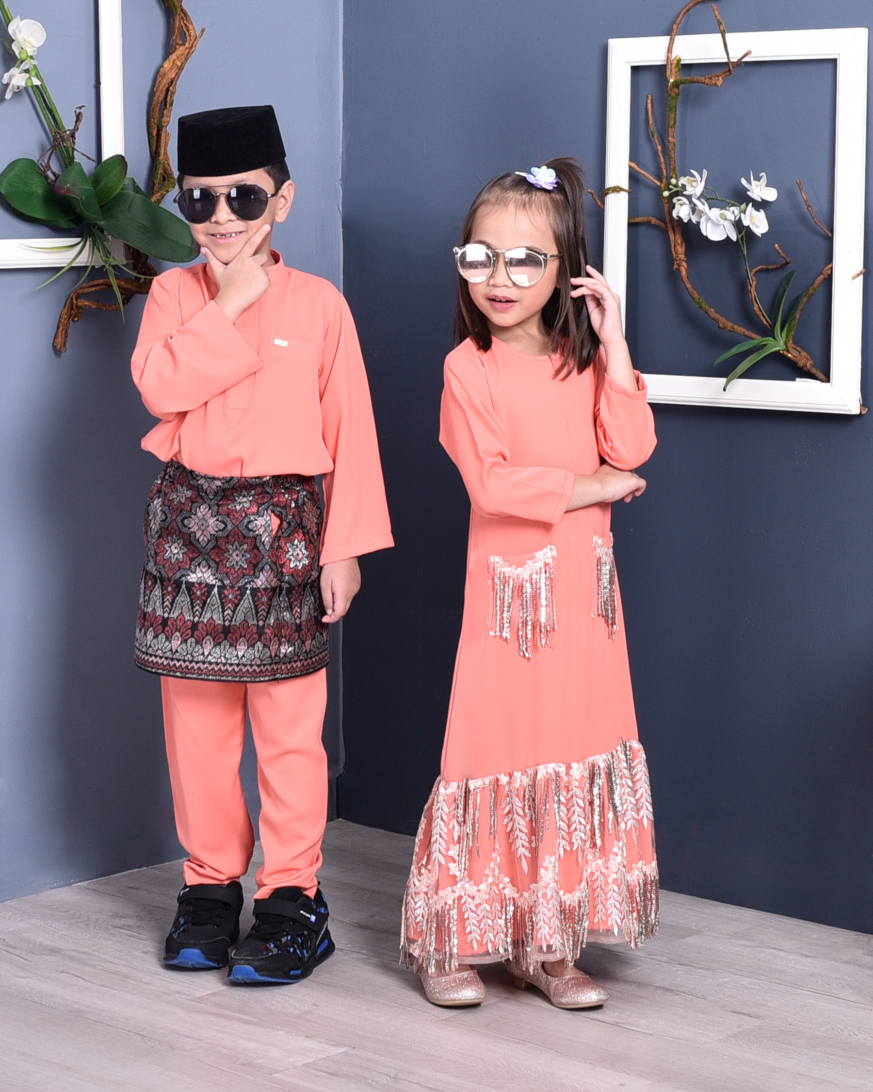 Abaya Sequin Fringe Jaelyn - Coralette