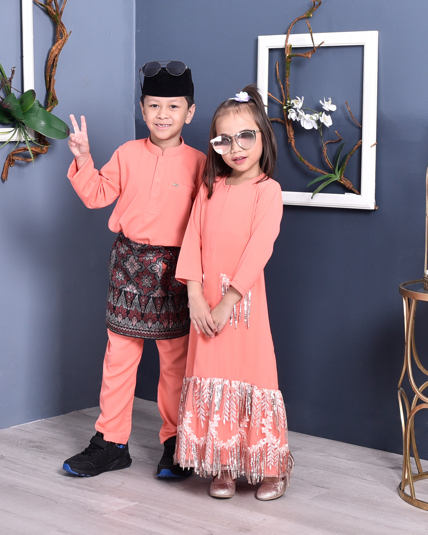 Abaya Sequin Fringe Jaelyn - Coralette