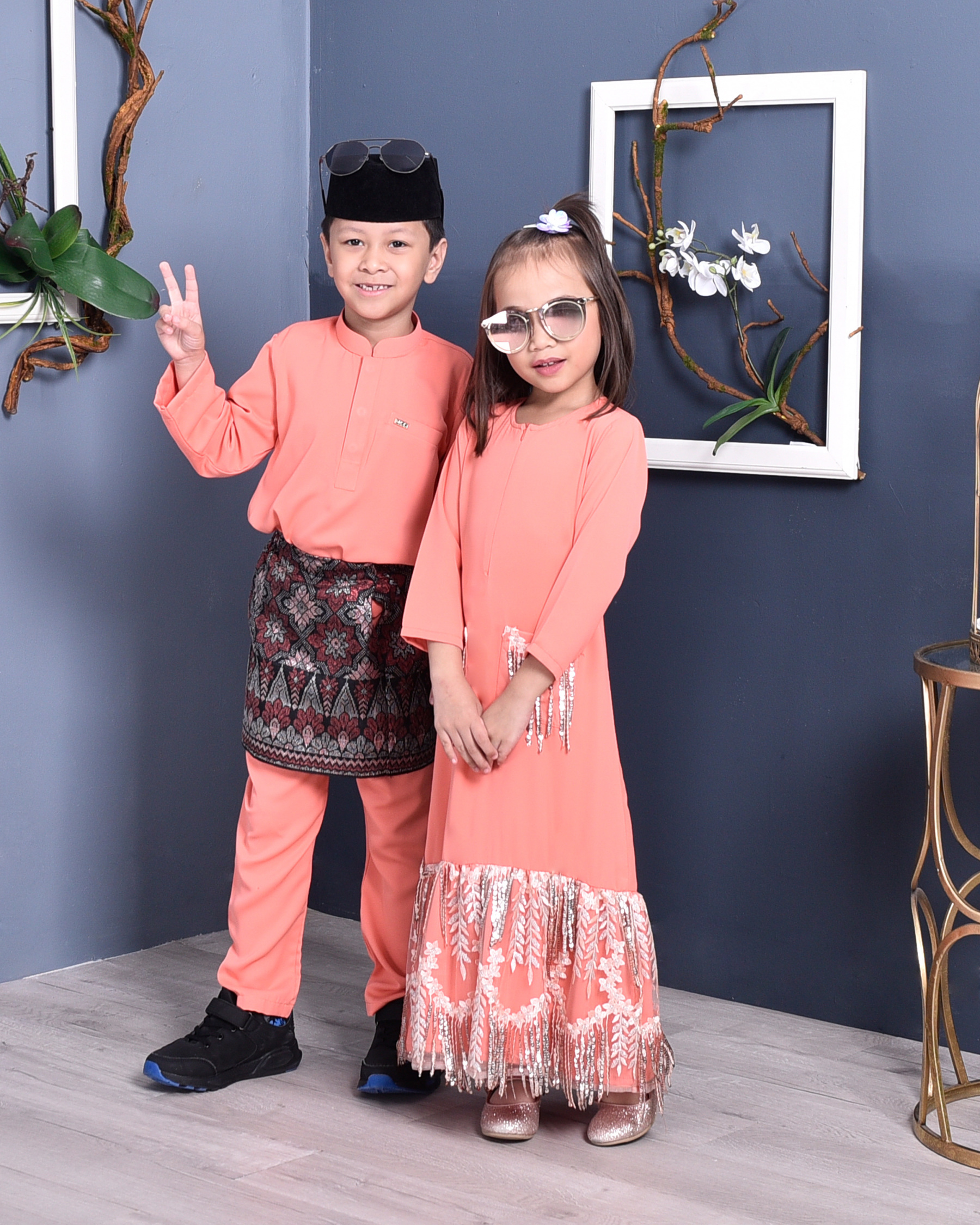 Abaya Sequin Fringe Jaelyn - Coralette