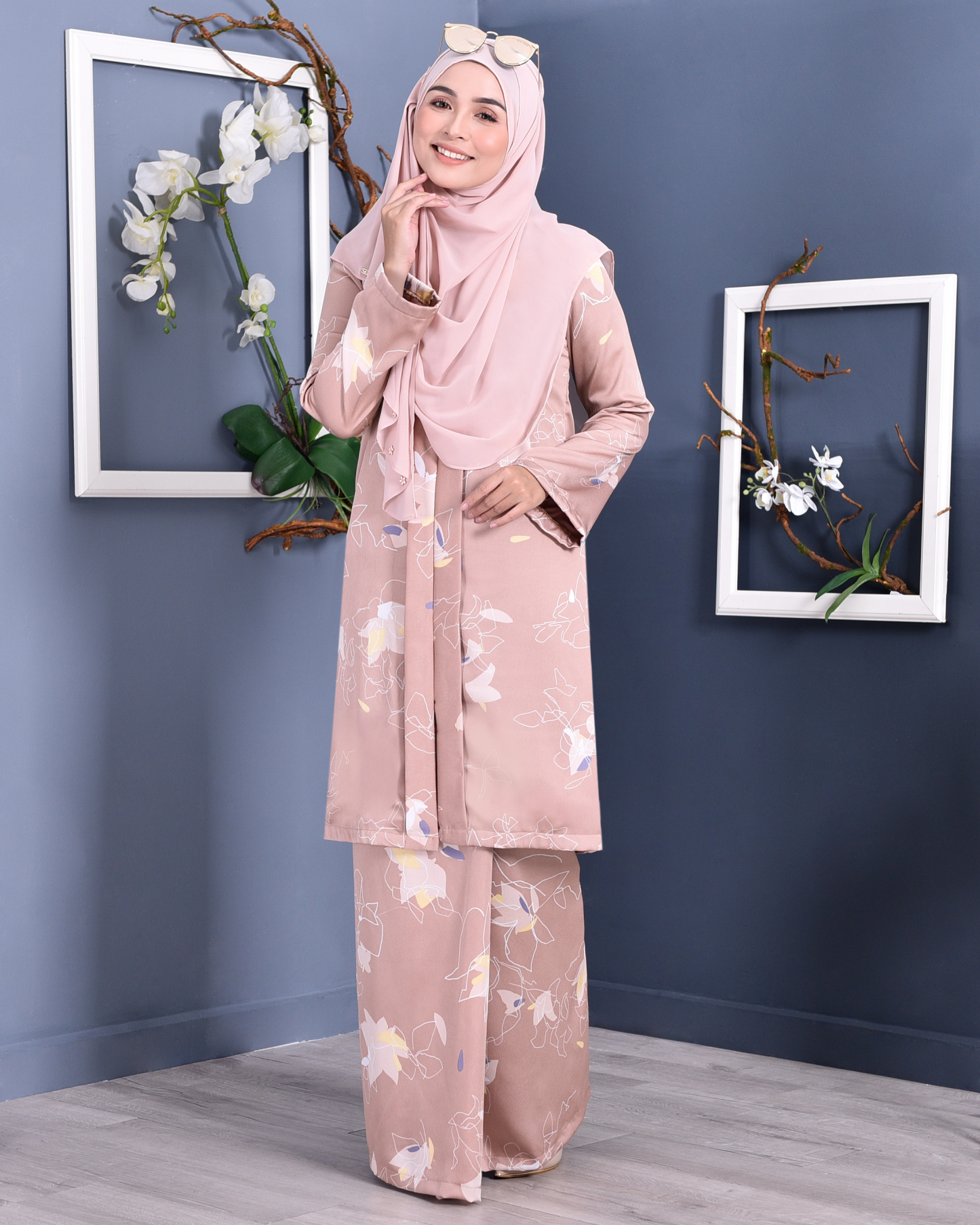 Baju Kebarung Reyna - Brown