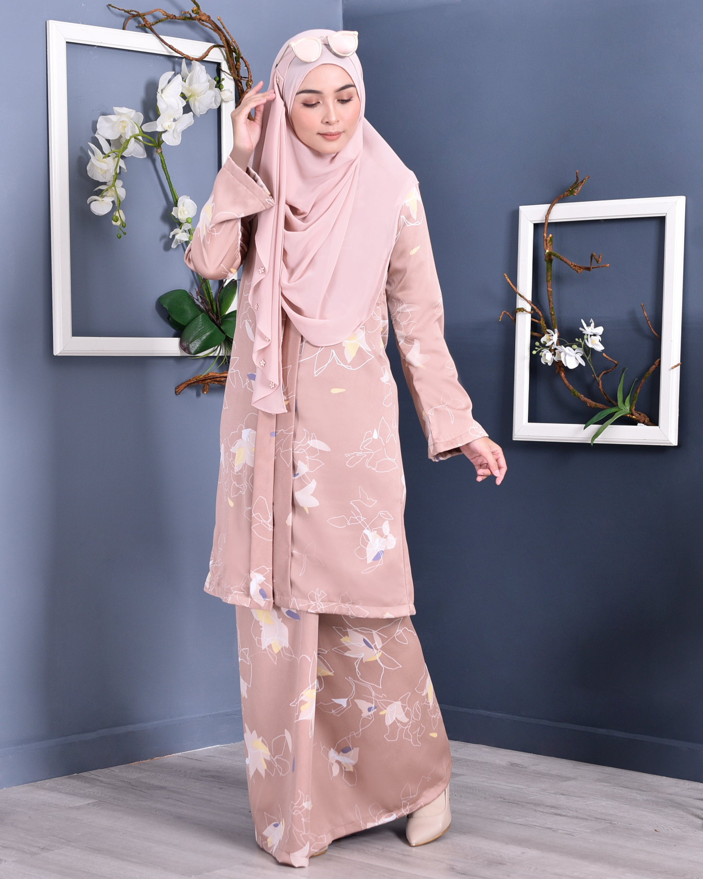 Baju Kebarung Reyna - Brown