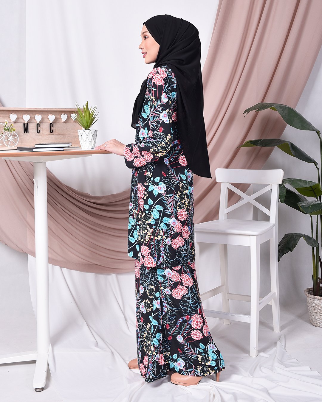 Baju Kurung Moden Tira - Black