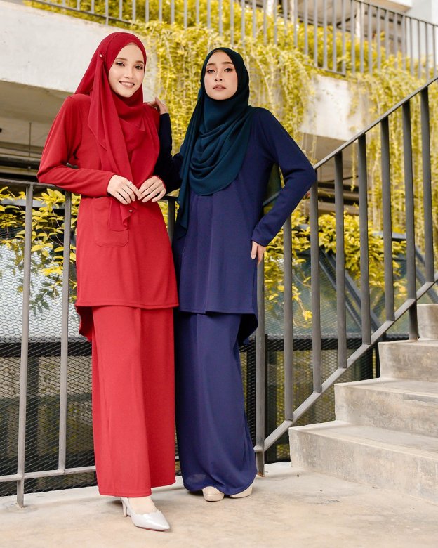 Baju Kurung Kozi Ironless Dream - Red