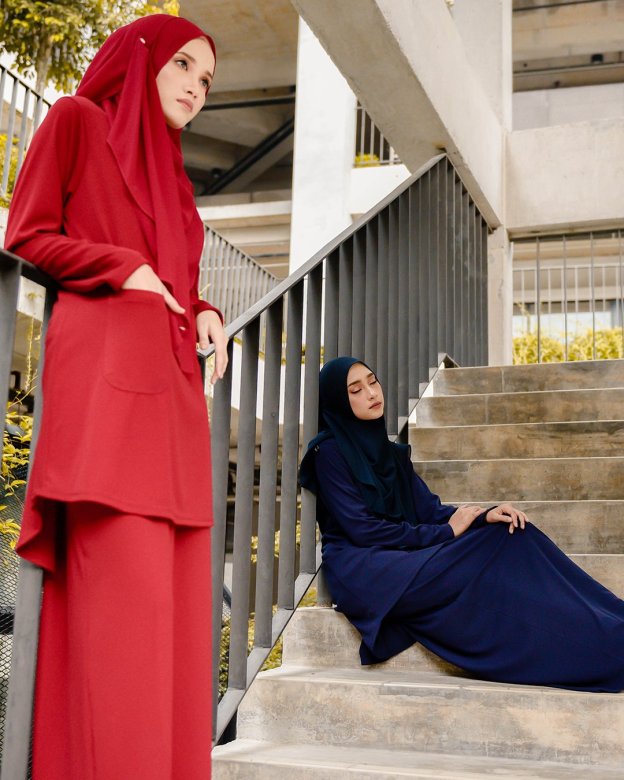 Baju Kurung Kozi Ironless Dream - Red