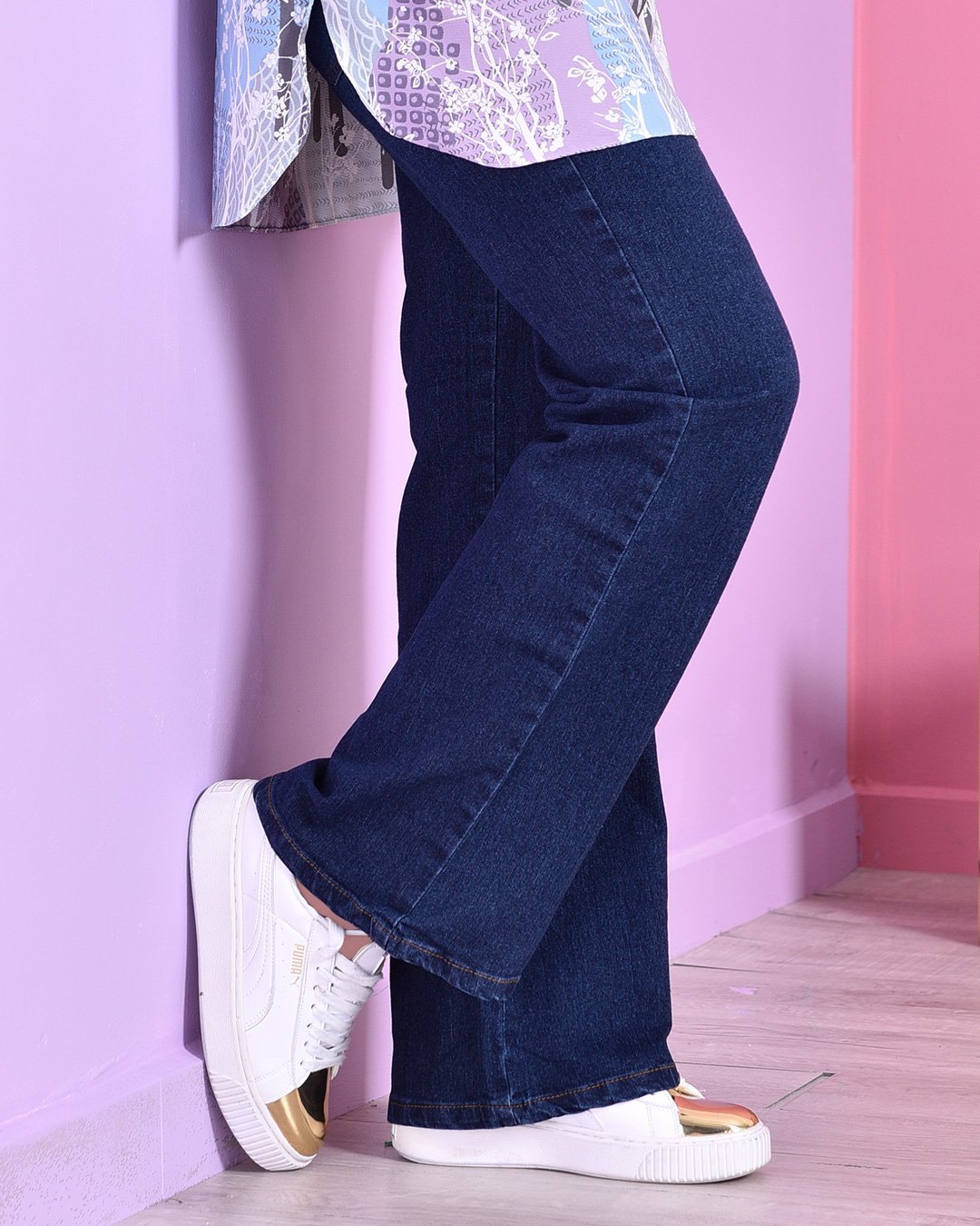 (AS-IS) Palazzo Jeans Denim Dalia - Flame Blue