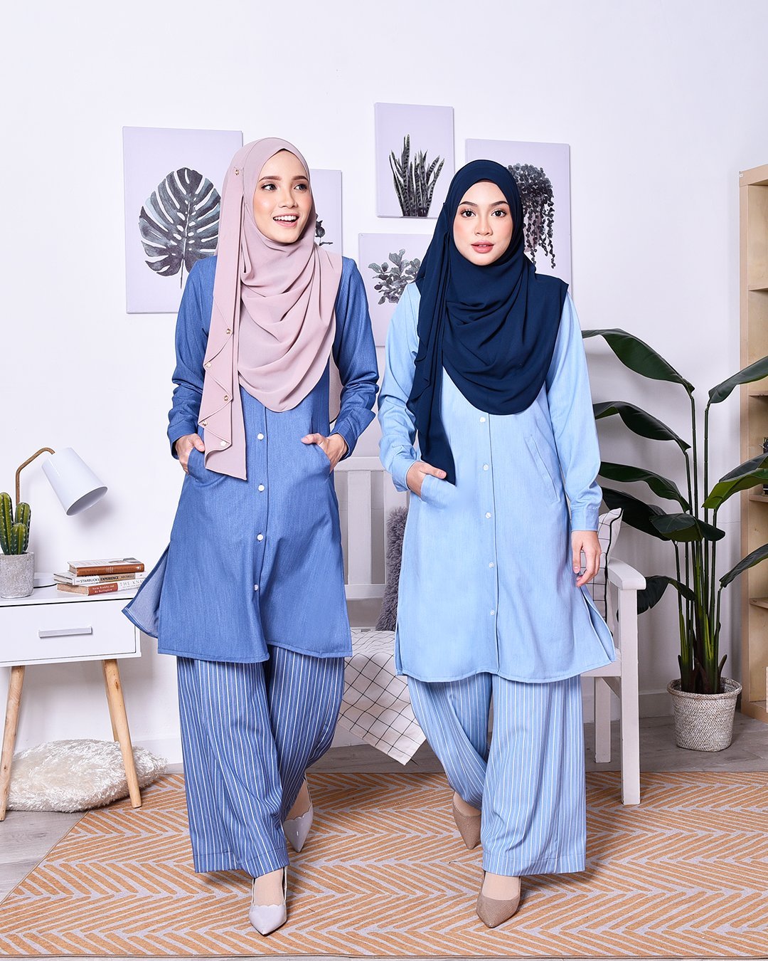 Palazzo Denim Dian - Rinse Blue