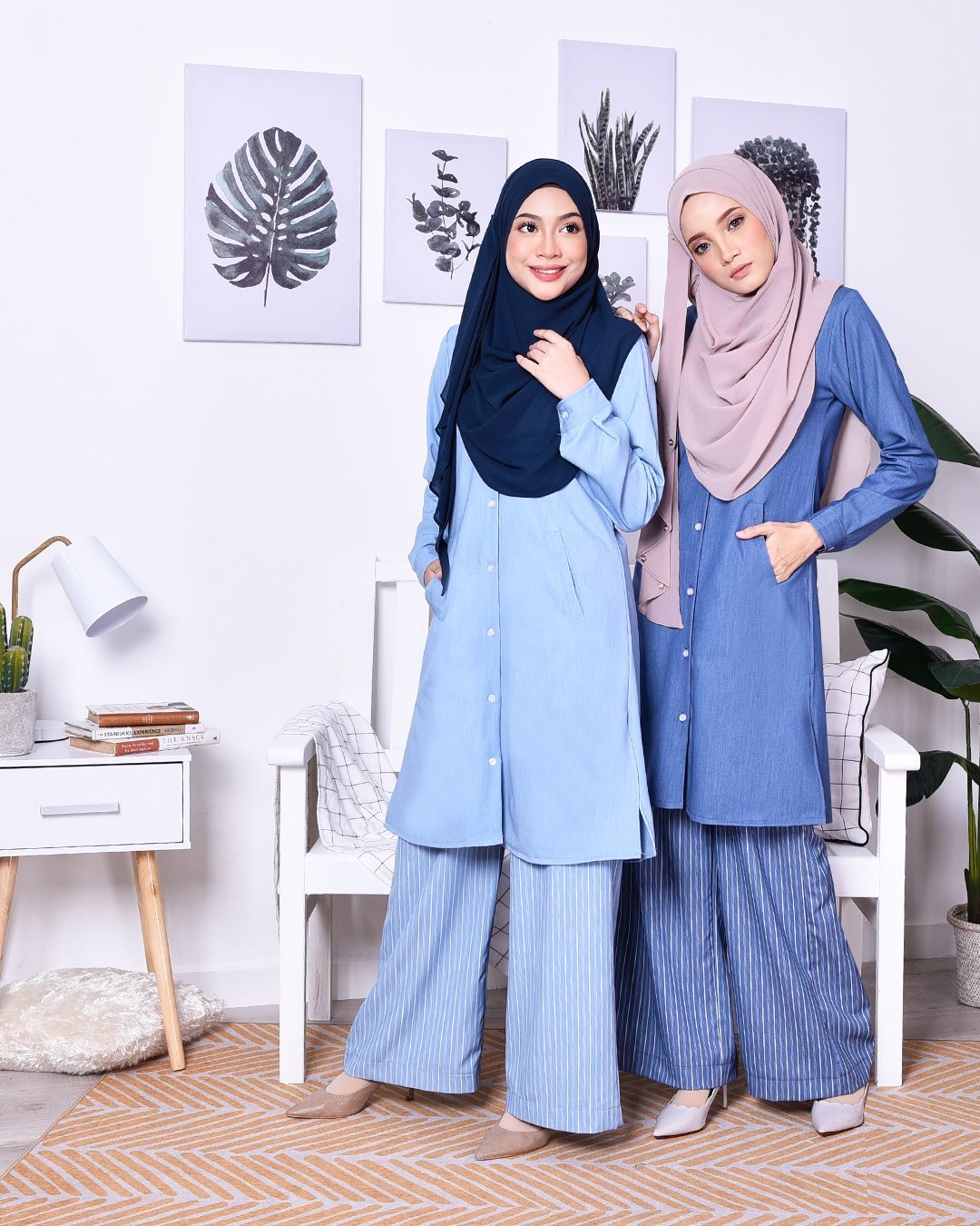 Palazzo Denim Dian - Rinse Blue