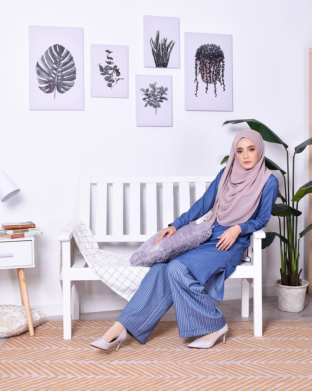 Palazzo Denim Dian - Rinse Blue