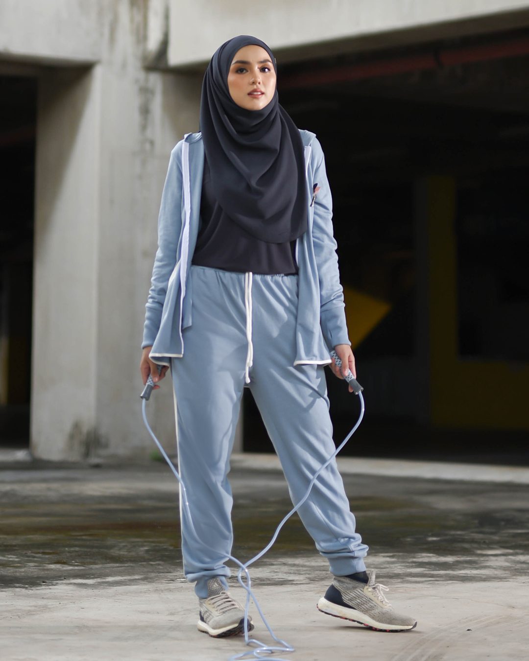 Jacket Hoodie Activewear Alexa - Aegen Blue