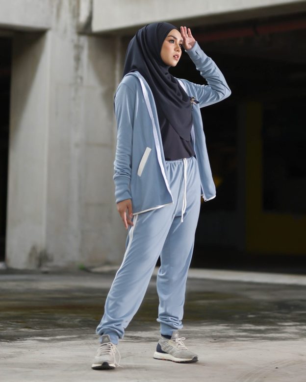 Jacket Hoodie Activewear Alexa - Aegen Blue