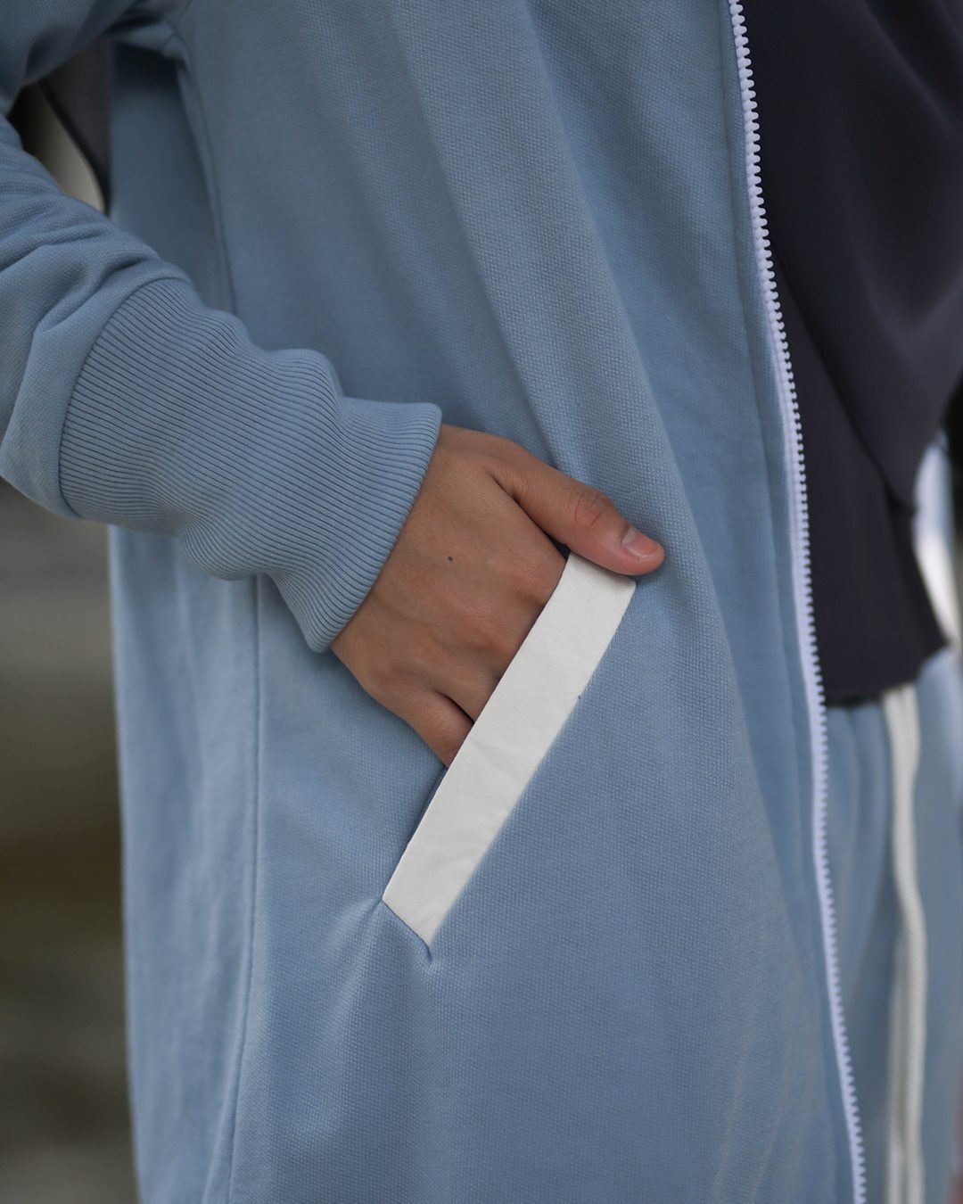 Jacket Hoodie Activewear Alexa - Aegen Blue