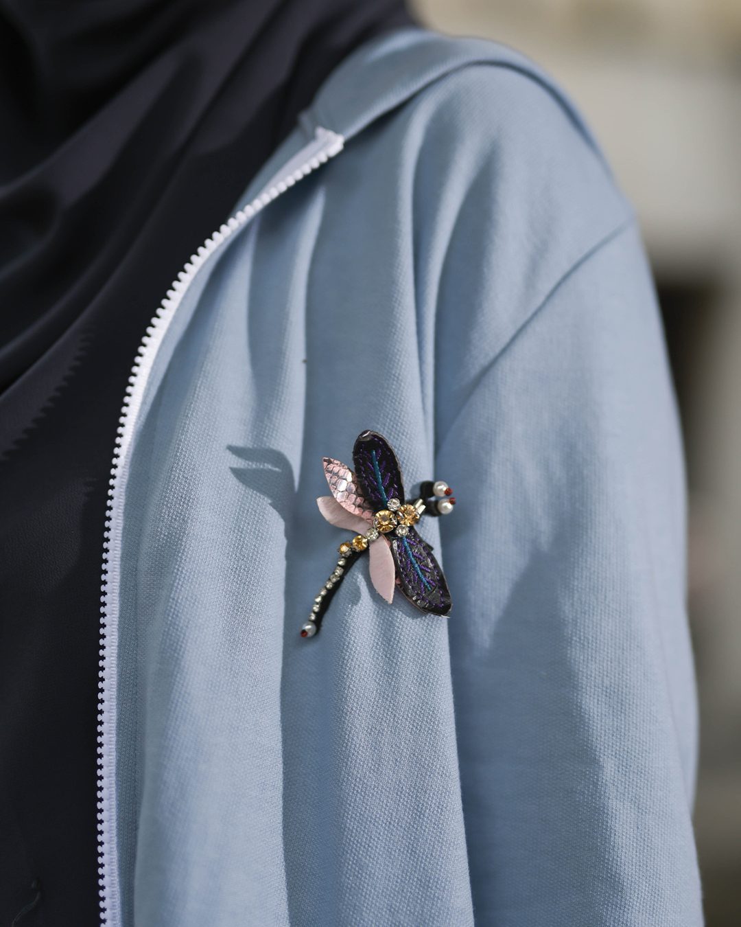 Jacket Hoodie Activewear Alexa - Aegen Blue