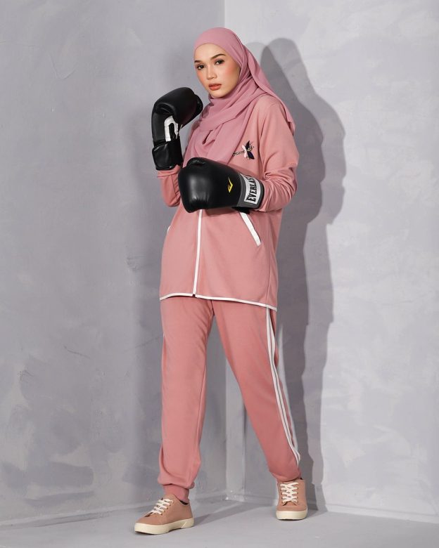 Jacket Hoodie Activewear Alexa - Rose Pink