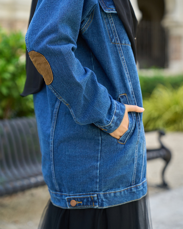 Jacket Denim Jeans Elsie - Flame Blue