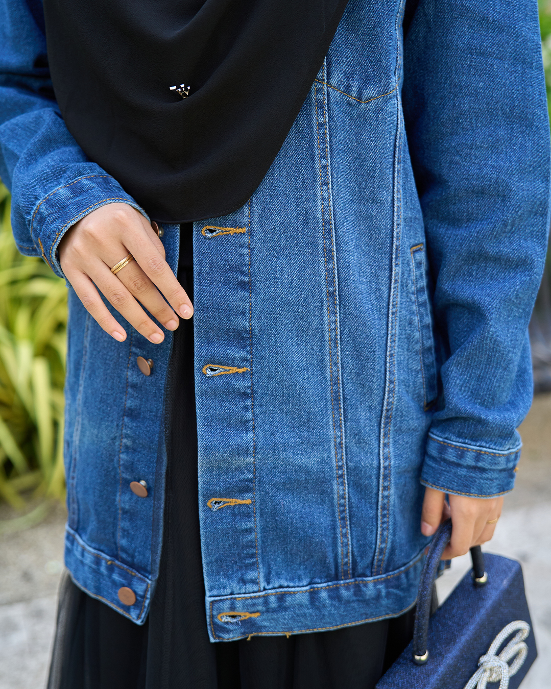 Jacket Denim Jeans Elsie - Flame Blue