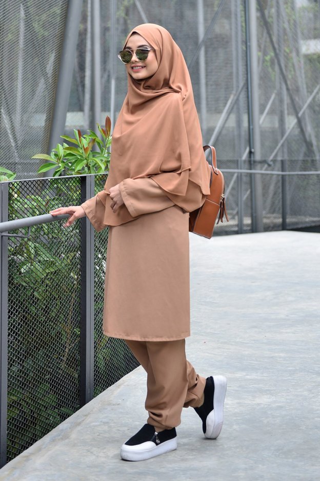 Jubah Seluar Safa - Brown
