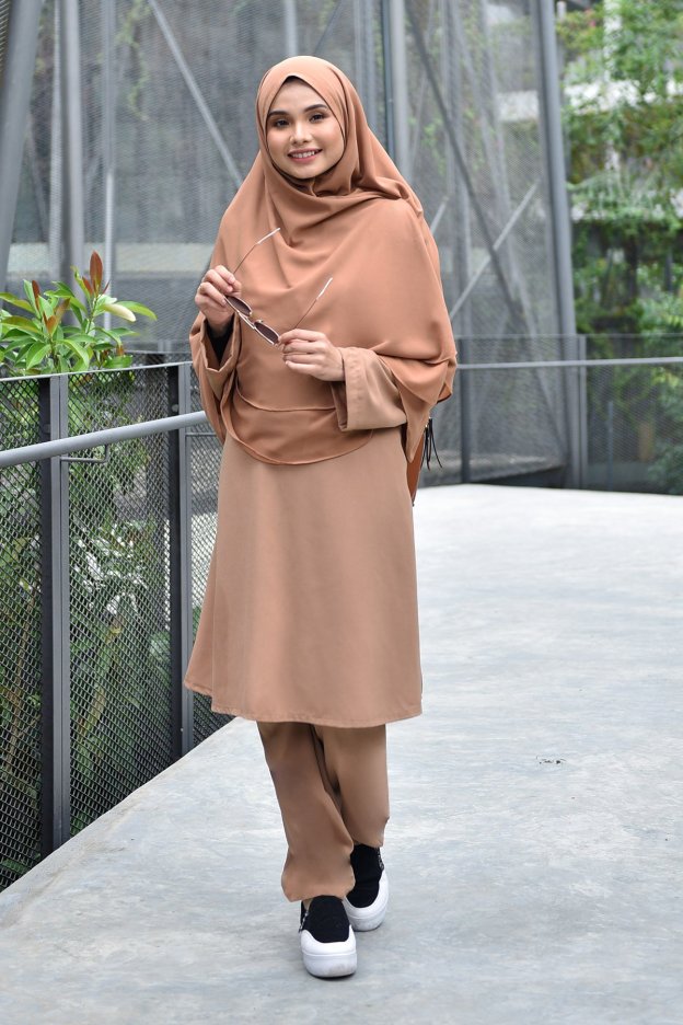 Jubah Seluar Safa - Brown