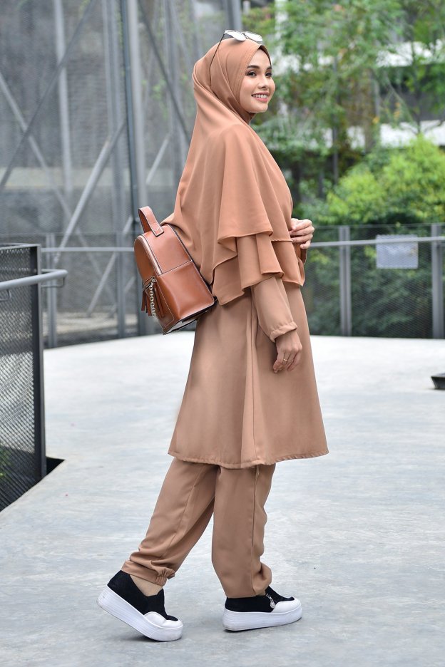 Jubah Seluar Safa - Brown