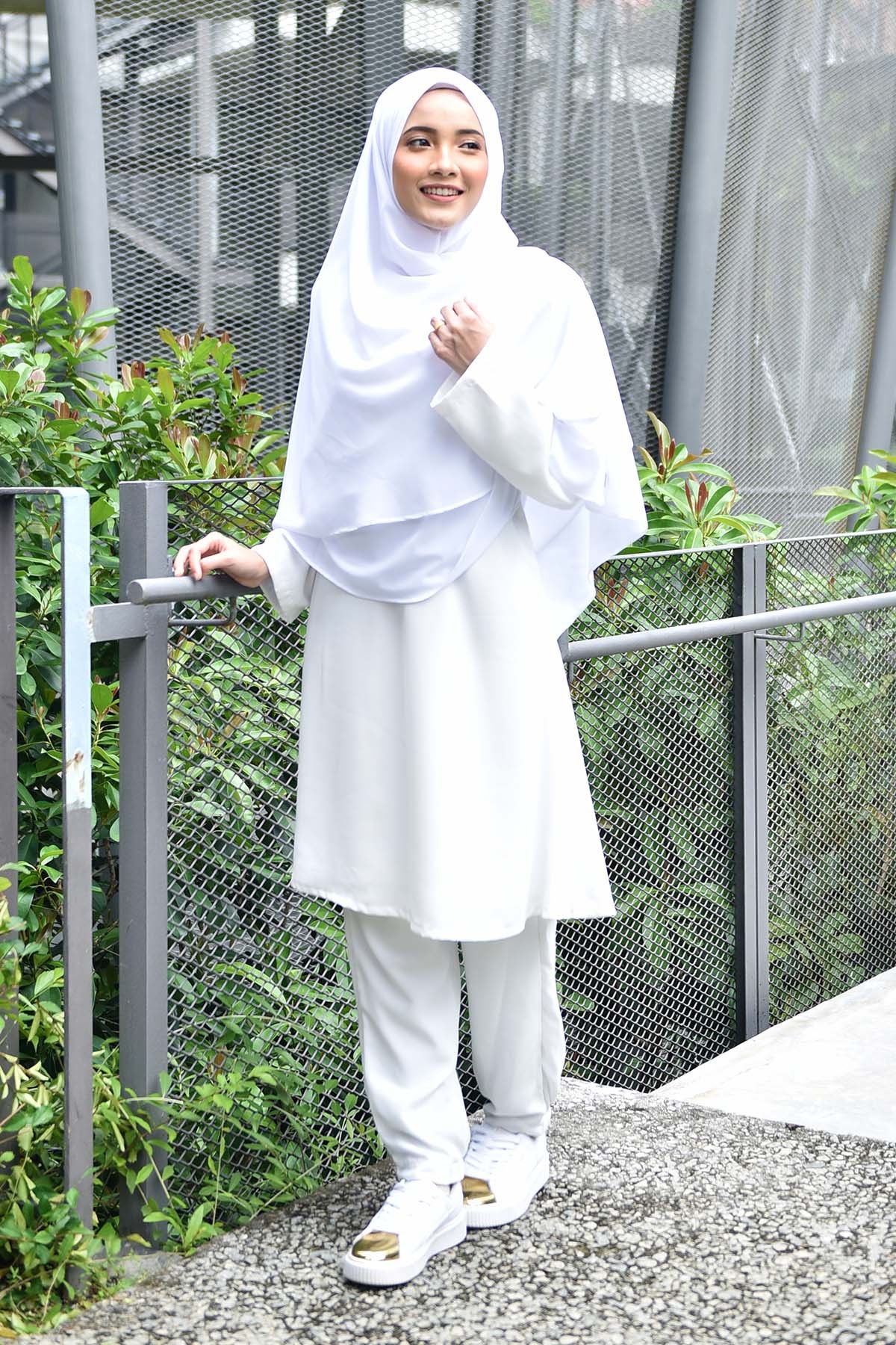 Jubah Seluar Safa - White