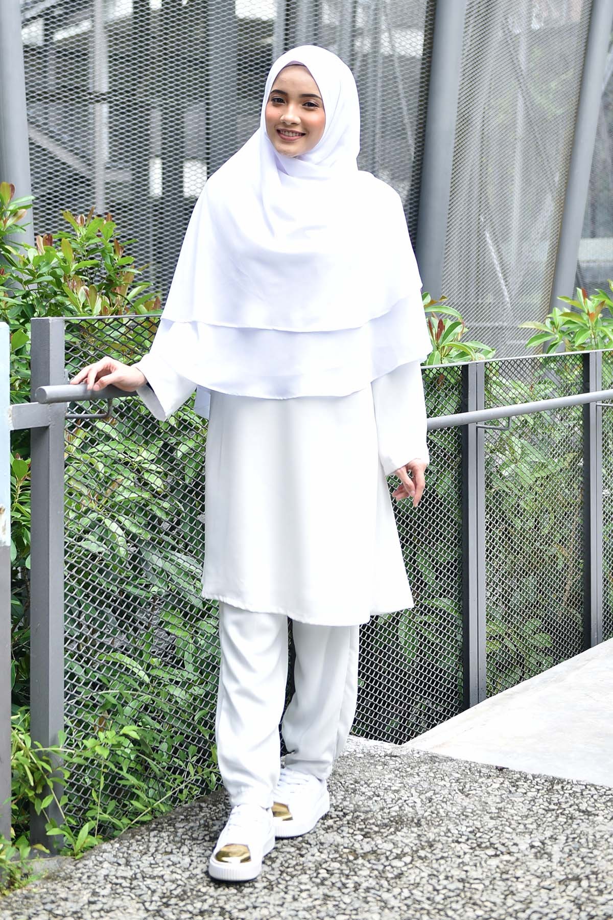 Jubah Seluar Safa - White