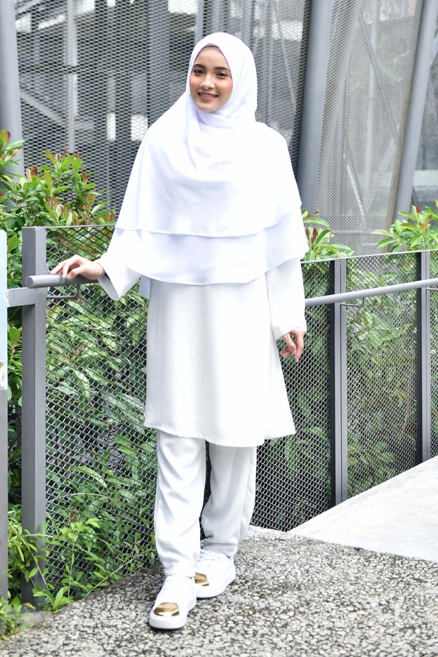 Jubah Seluar Safa - White