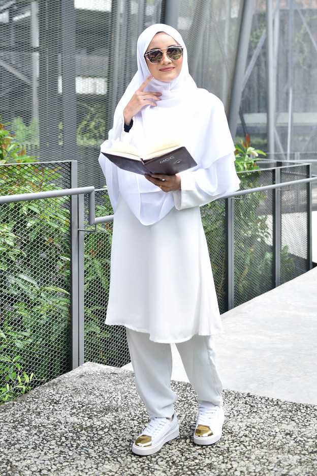 Jubah Seluar Safa - White