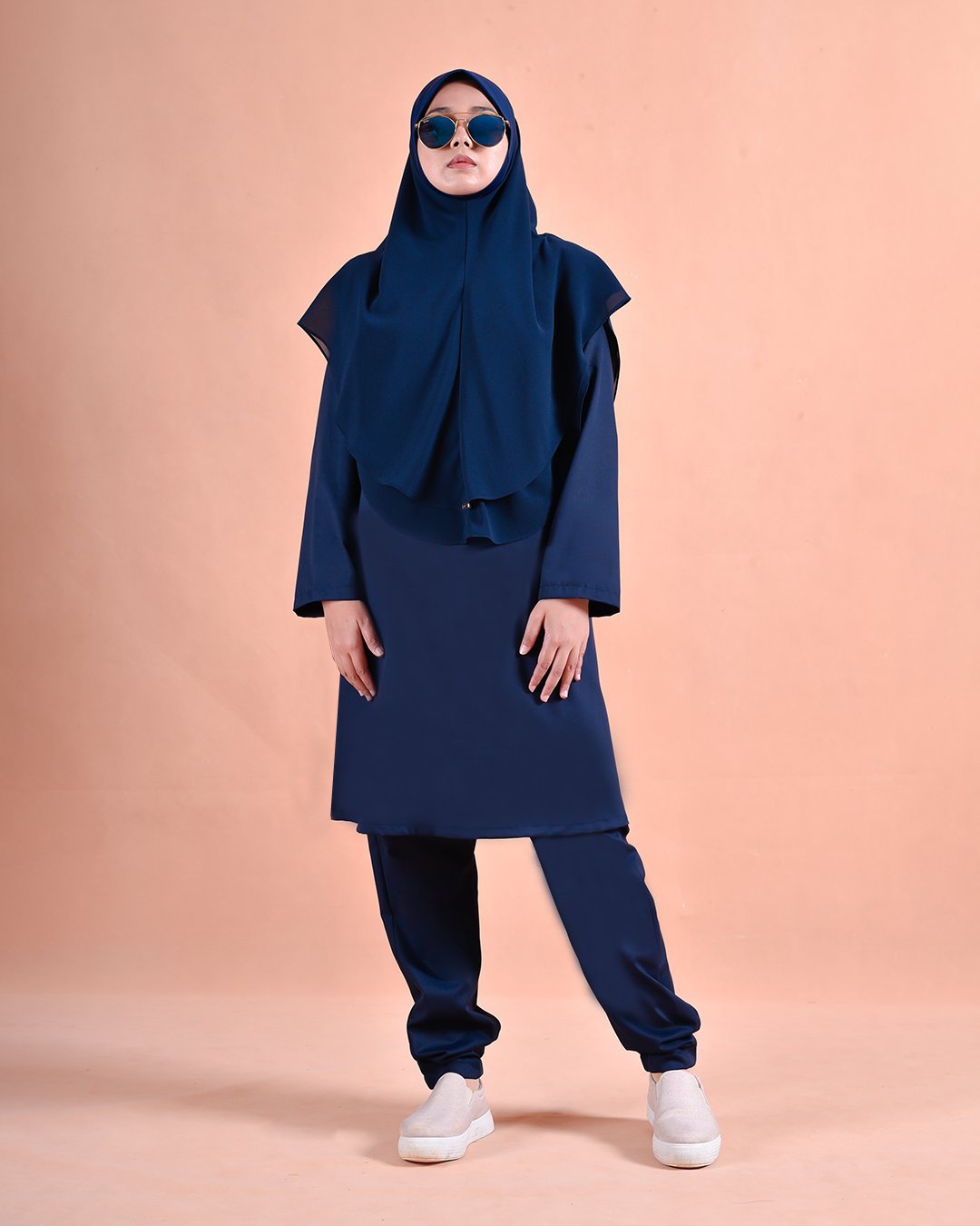 Jubah Seluar Sahara - Dodger Blue