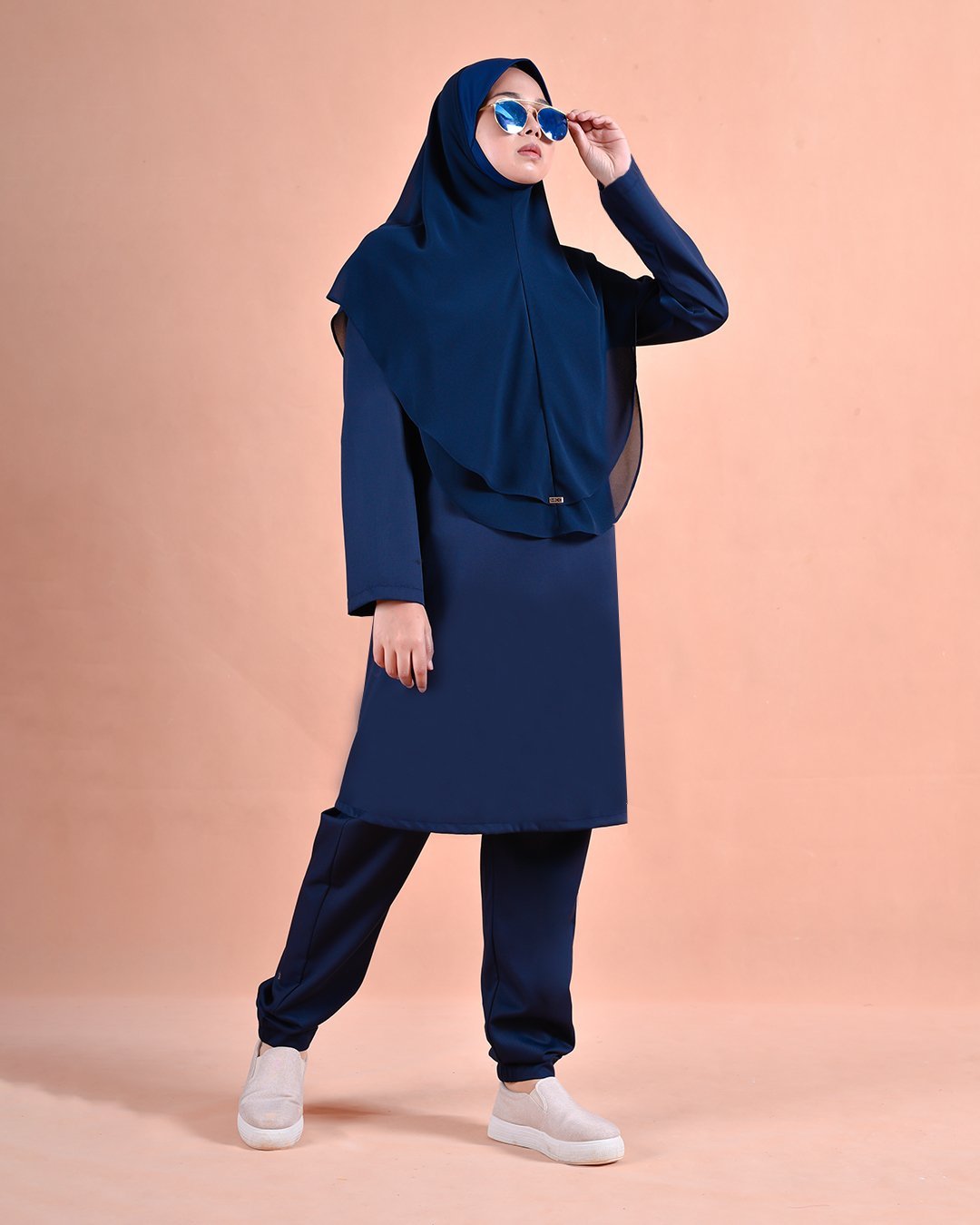 Jubah Seluar Sahara - Dodger Blue