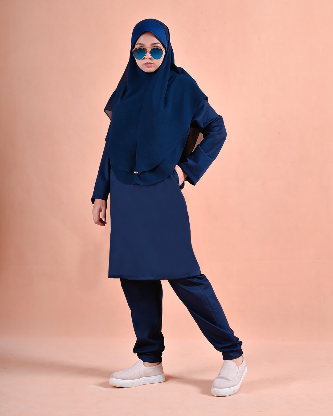 Jubah Seluar Sahara - Dodger Blue