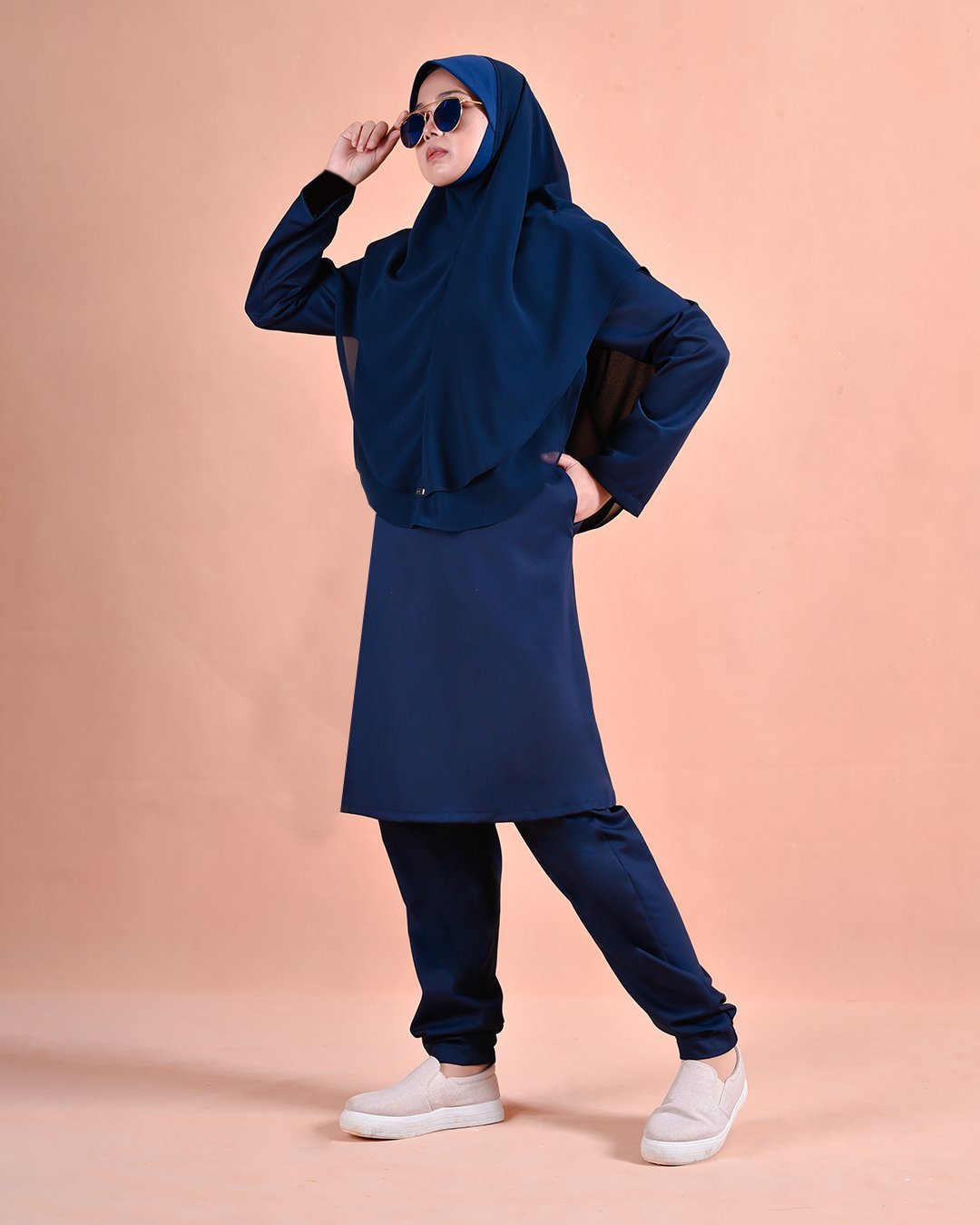Jubah Seluar Sahara - Dodger Blue