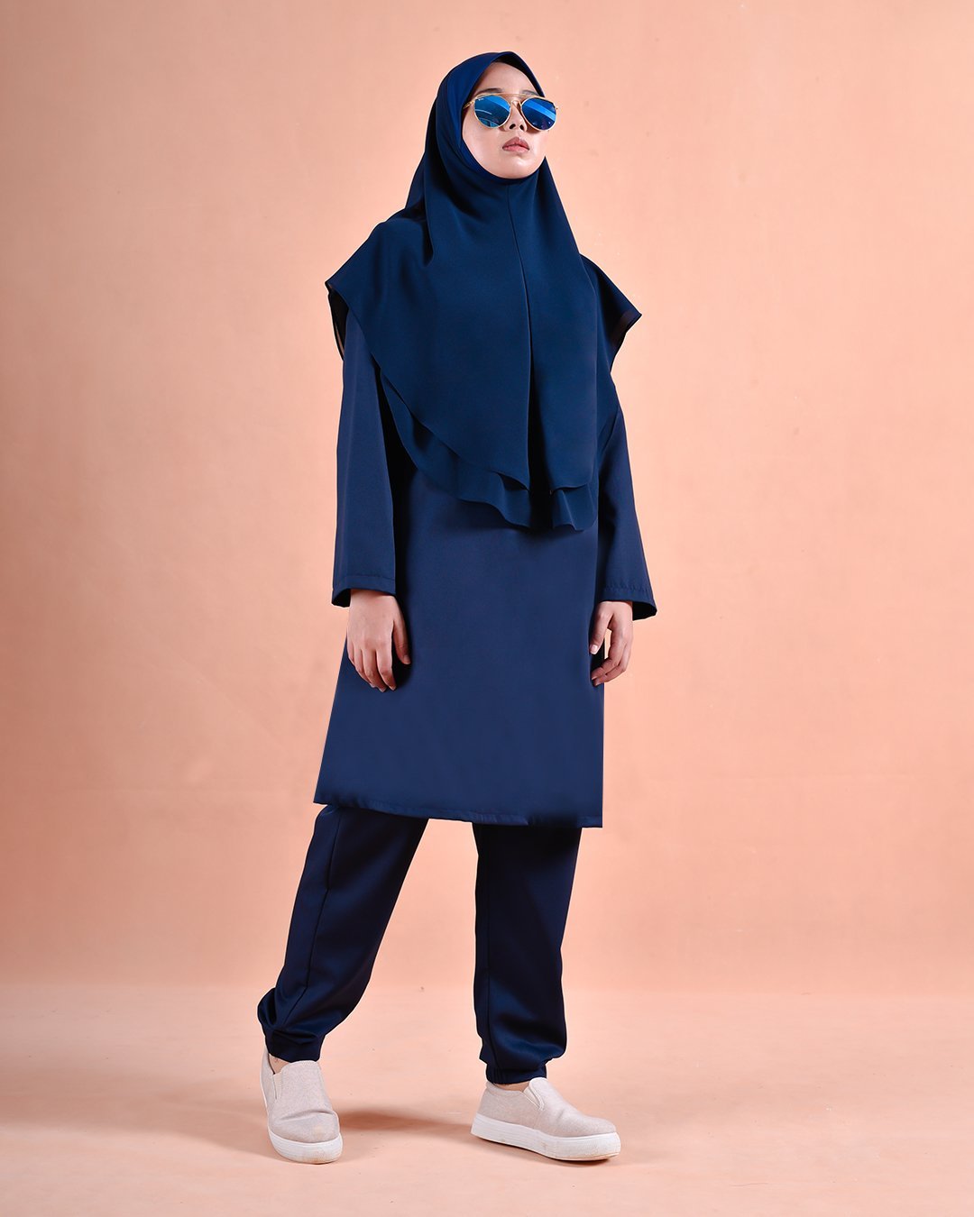 Jubah Seluar Sahara - Dodger Blue
