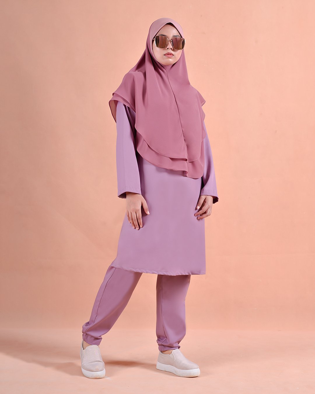 Jubah Seluar Sahara - Raspberry Pink
