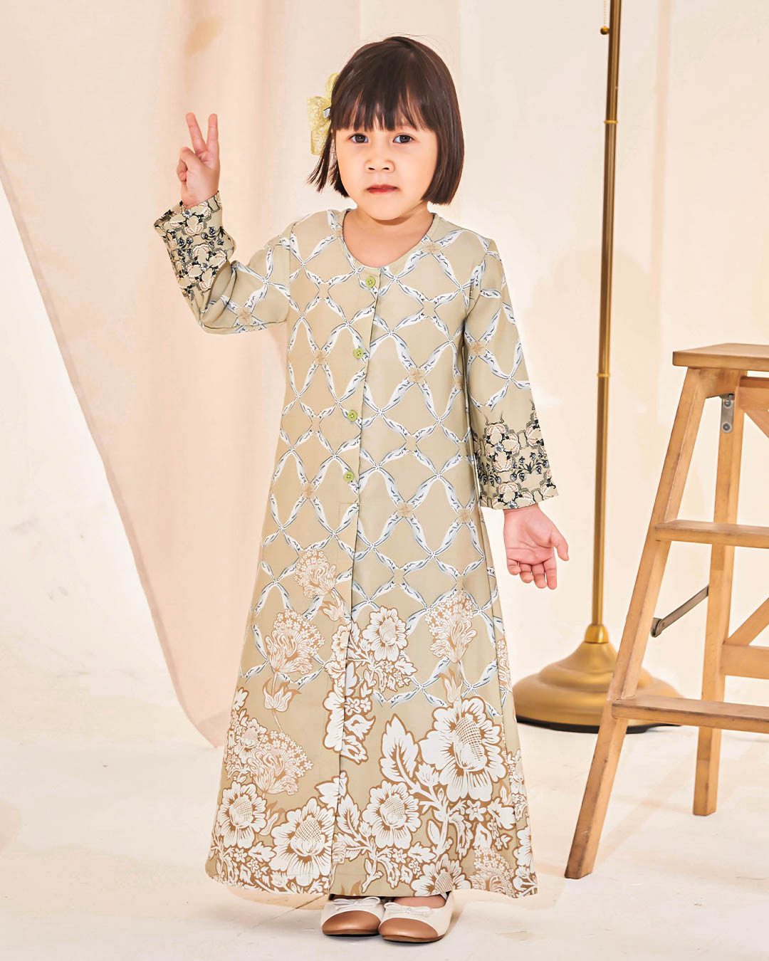 Dress Elita Kids - Celery Ice