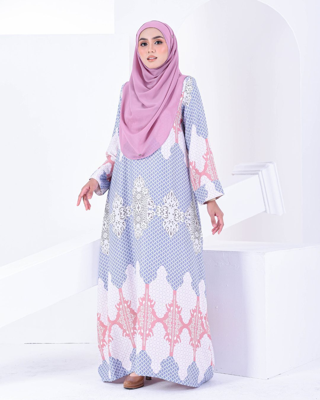 Kaftan Eshal - Pigeon Blue