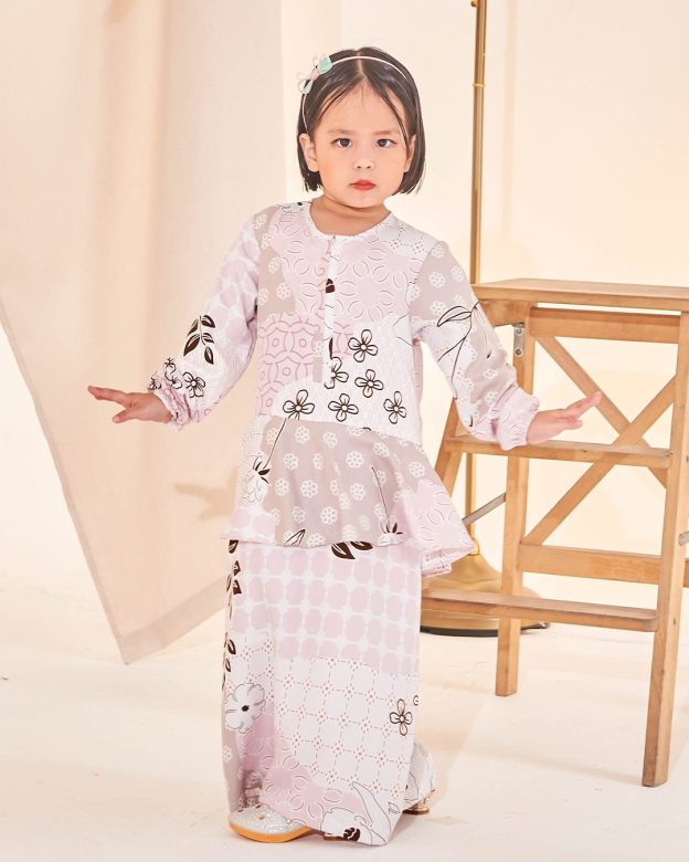 Dress Peplum Ezre Kids - Beige Rose