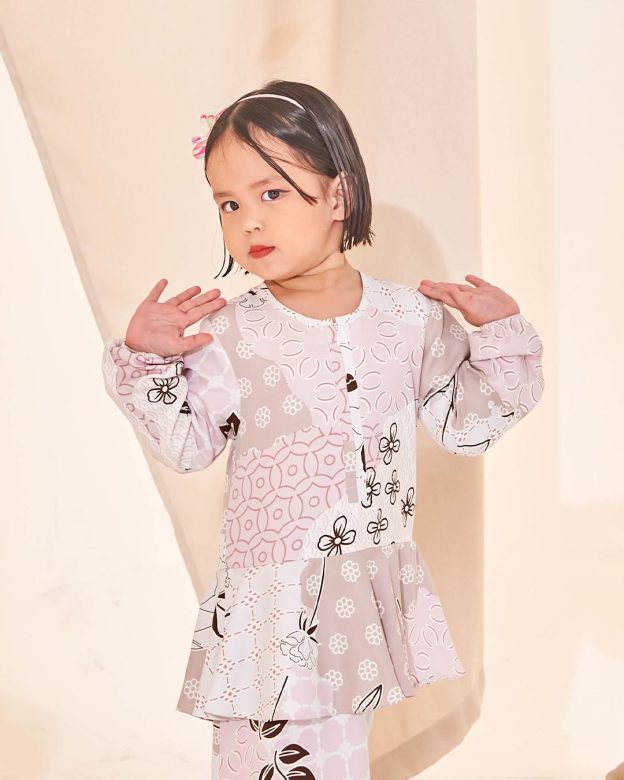 Dress Peplum Ezre Kids - Beige Rose