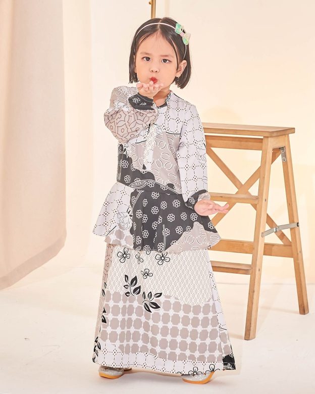 Dress Peplum Ezre Kids - Pebble Black