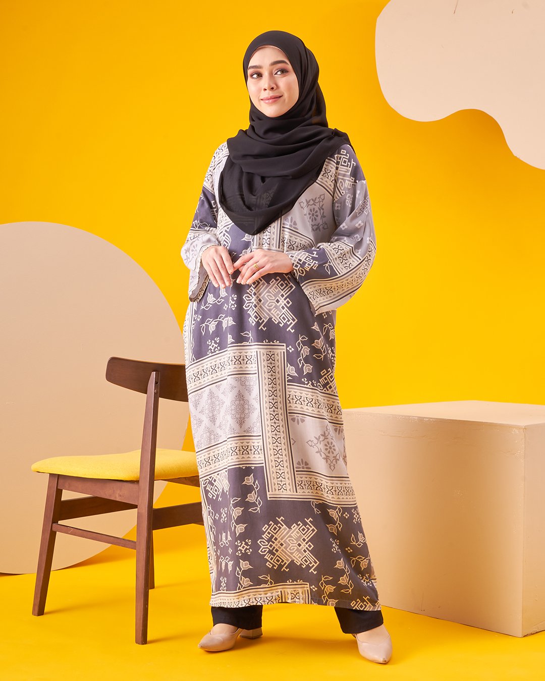Kaftan Homey Deina - Ash Grey