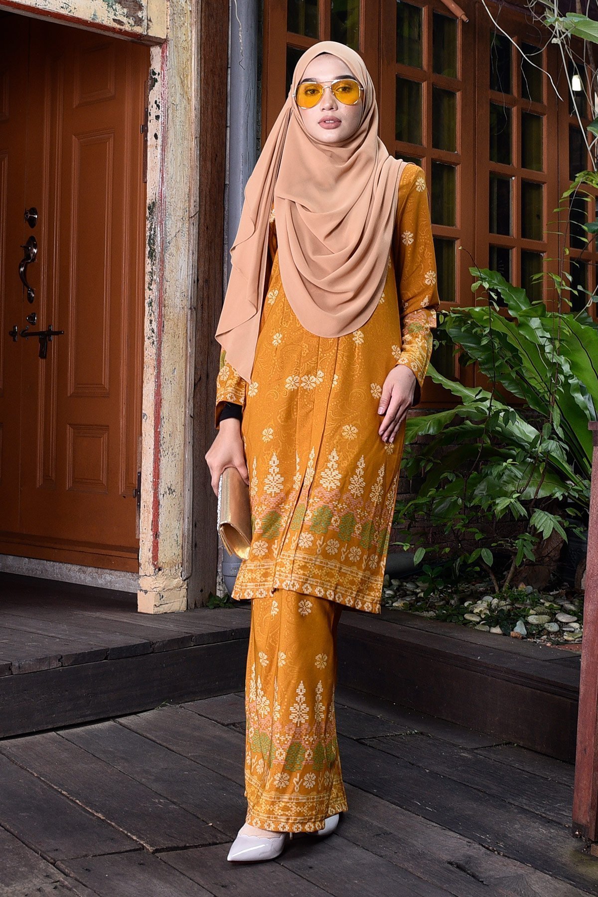 Baju Kebarung Songket Amelia - Goldilocks