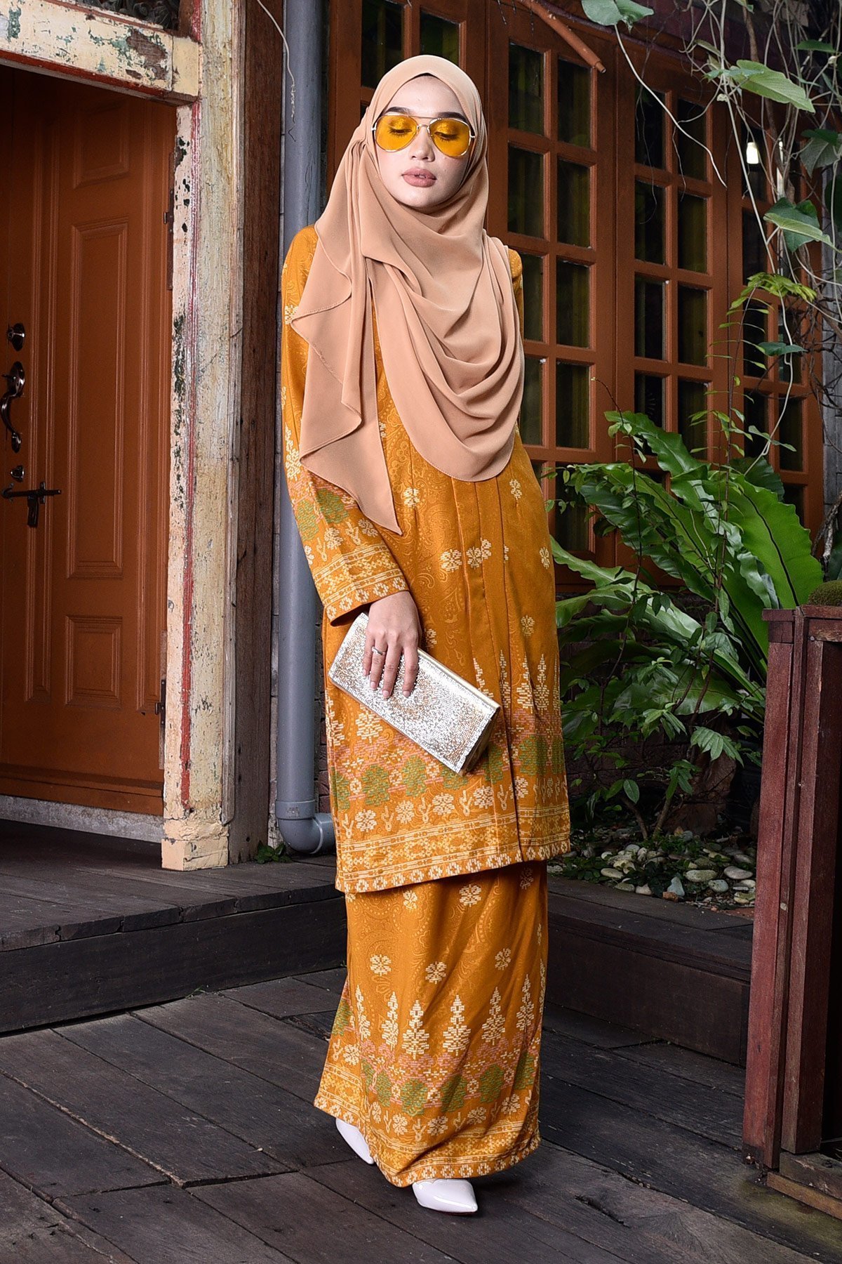 Baju Kebarung Songket Amelia - Goldilocks