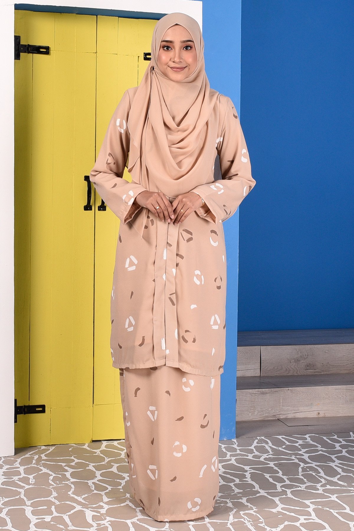 Baju Kebarung Dira - Brown