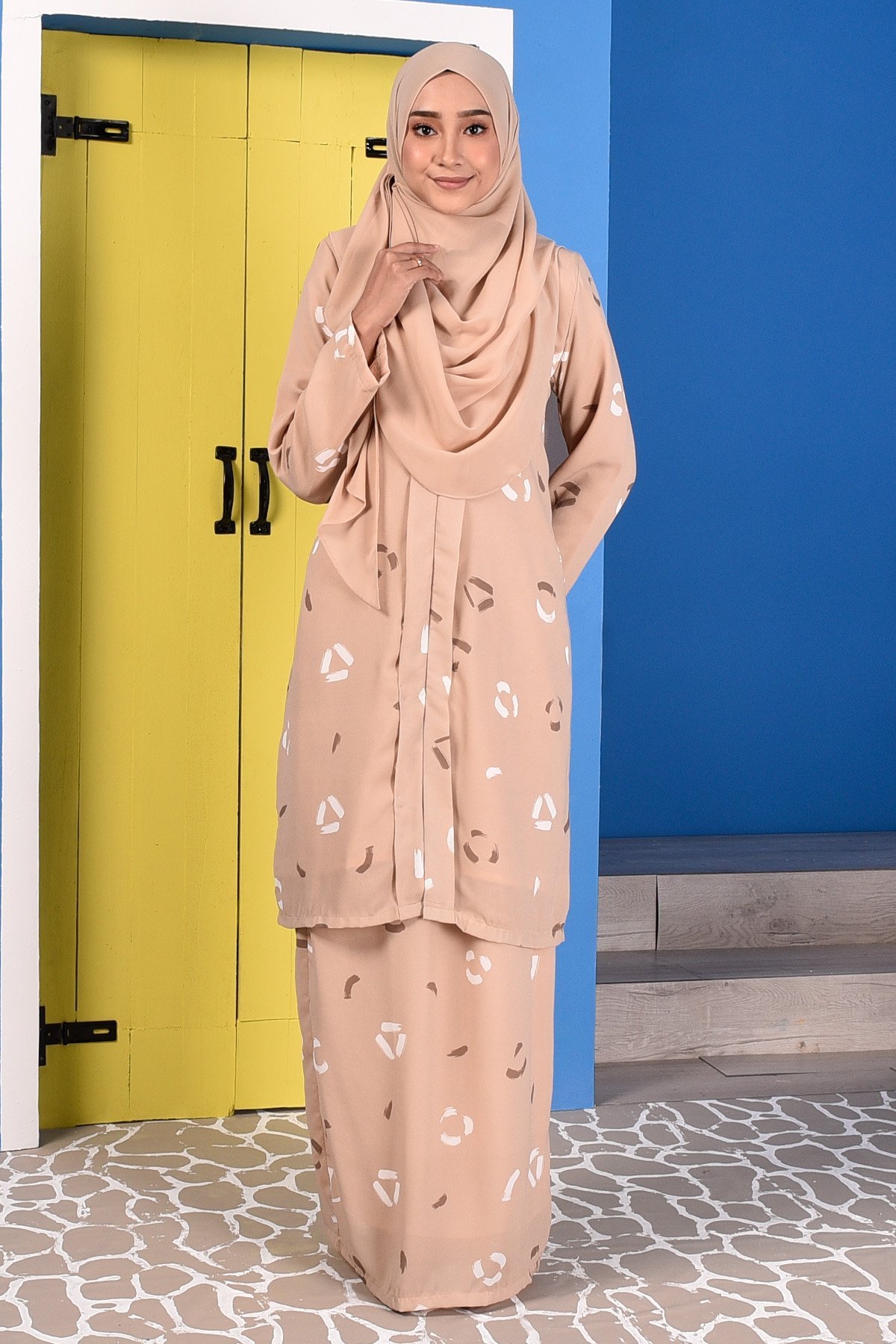 Baju Kebarung Dira - Brown