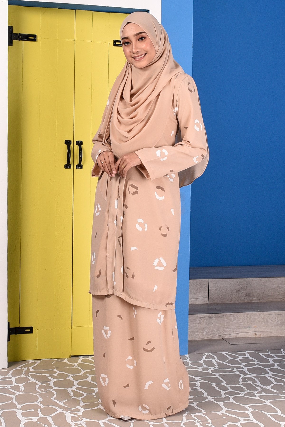 Baju Kebarung Dira - Brown
