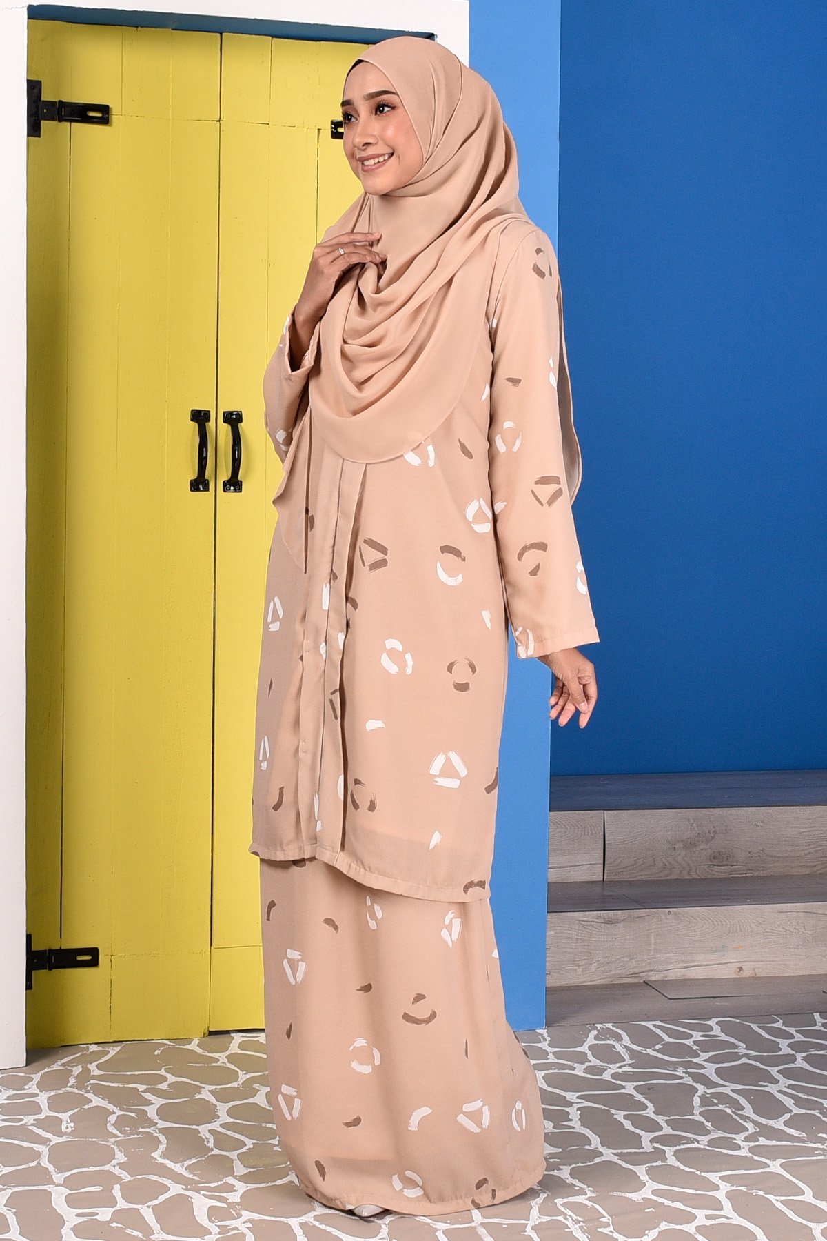 Baju Kebarung Dira - Brown