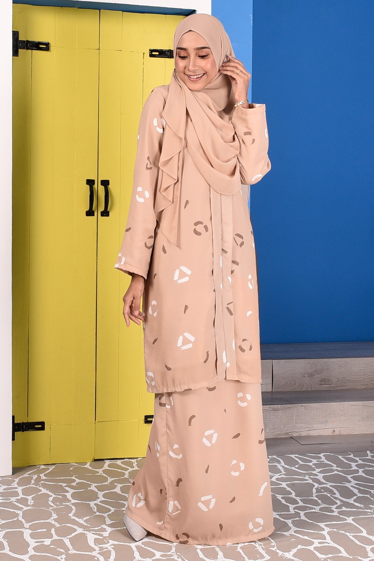 Baju Kebarung Dira - Brown