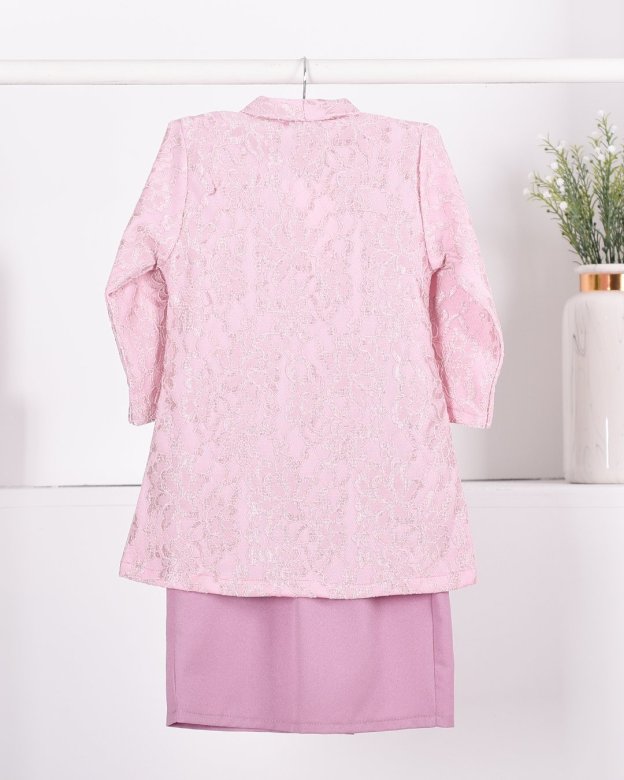 Baju Kebarung Lace Gyra Kids - Pink