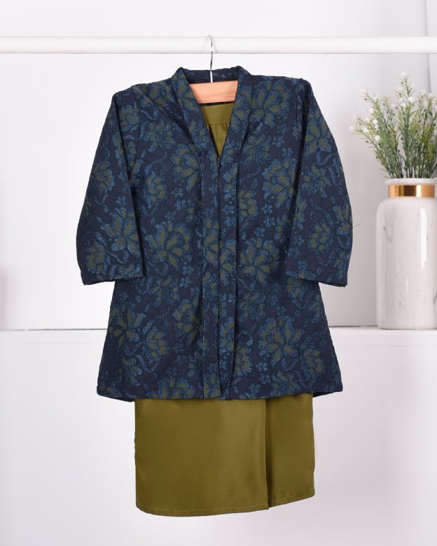 Baju Kebarung Lace Gyra Kids - Green