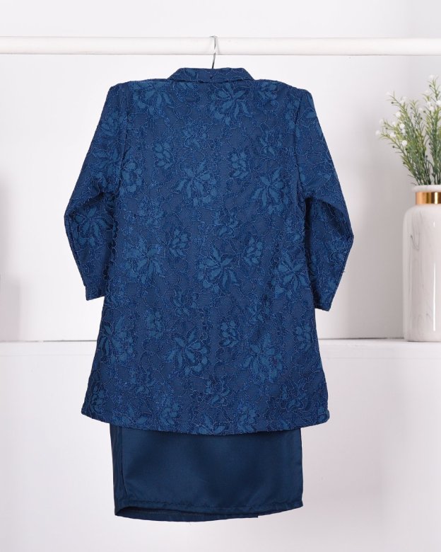 Baju Kebarung Lace Gyra Kids - Blue