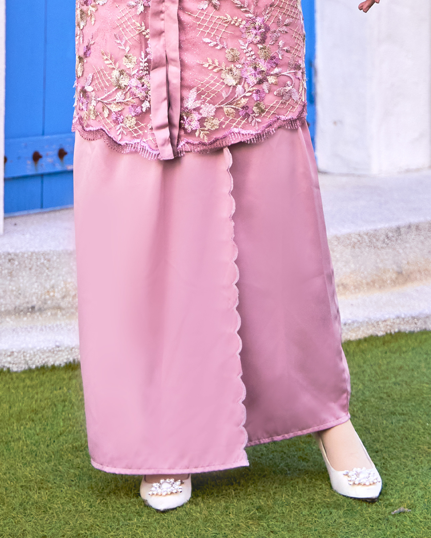 Baju Kebaya Lace Adna - Light Mauve