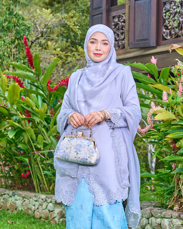 Baju Kebarung Songket Lasercut Harisa
